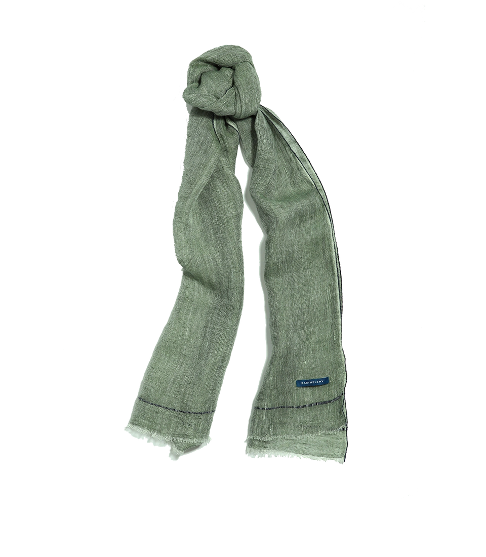 Brise Linen Scarf Light Green