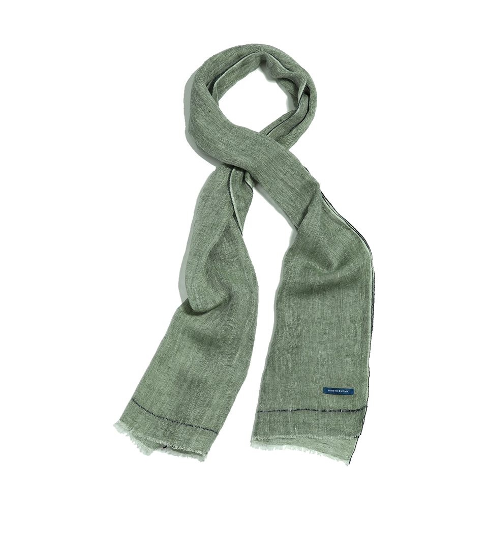 Brise Linen Scarf Light Green