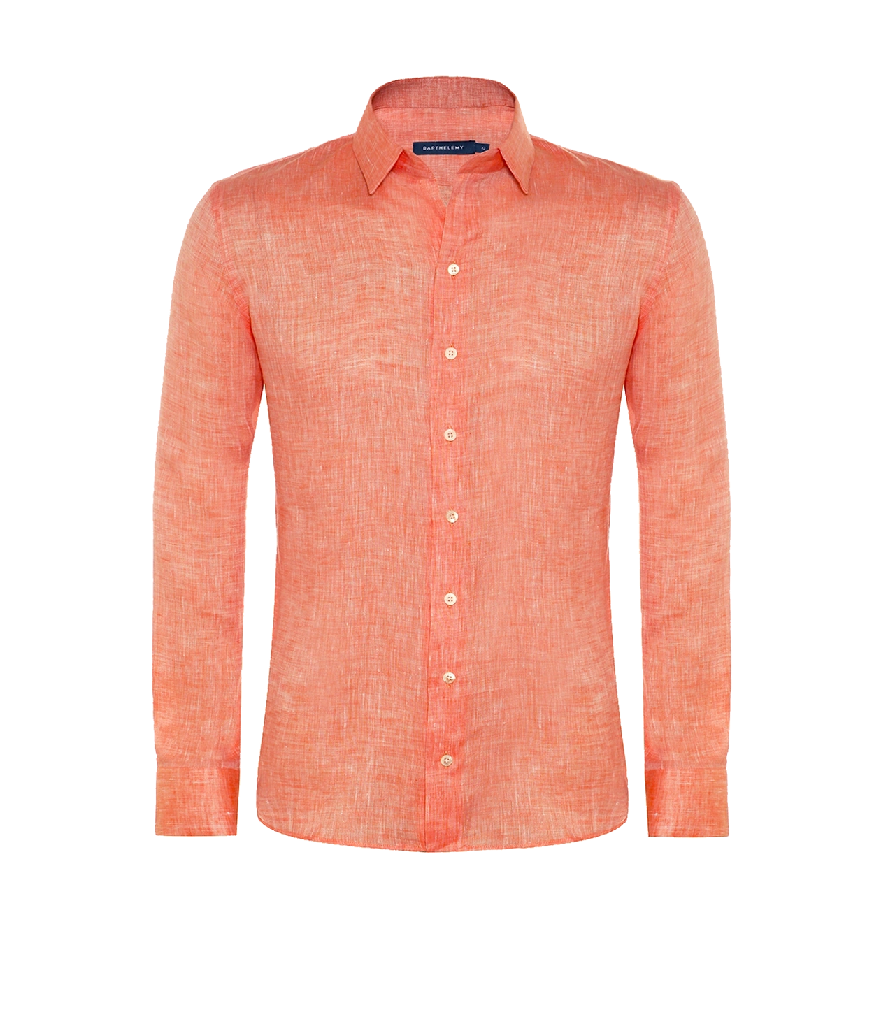 Tailored Linen Shirt Coral - Barthelemy