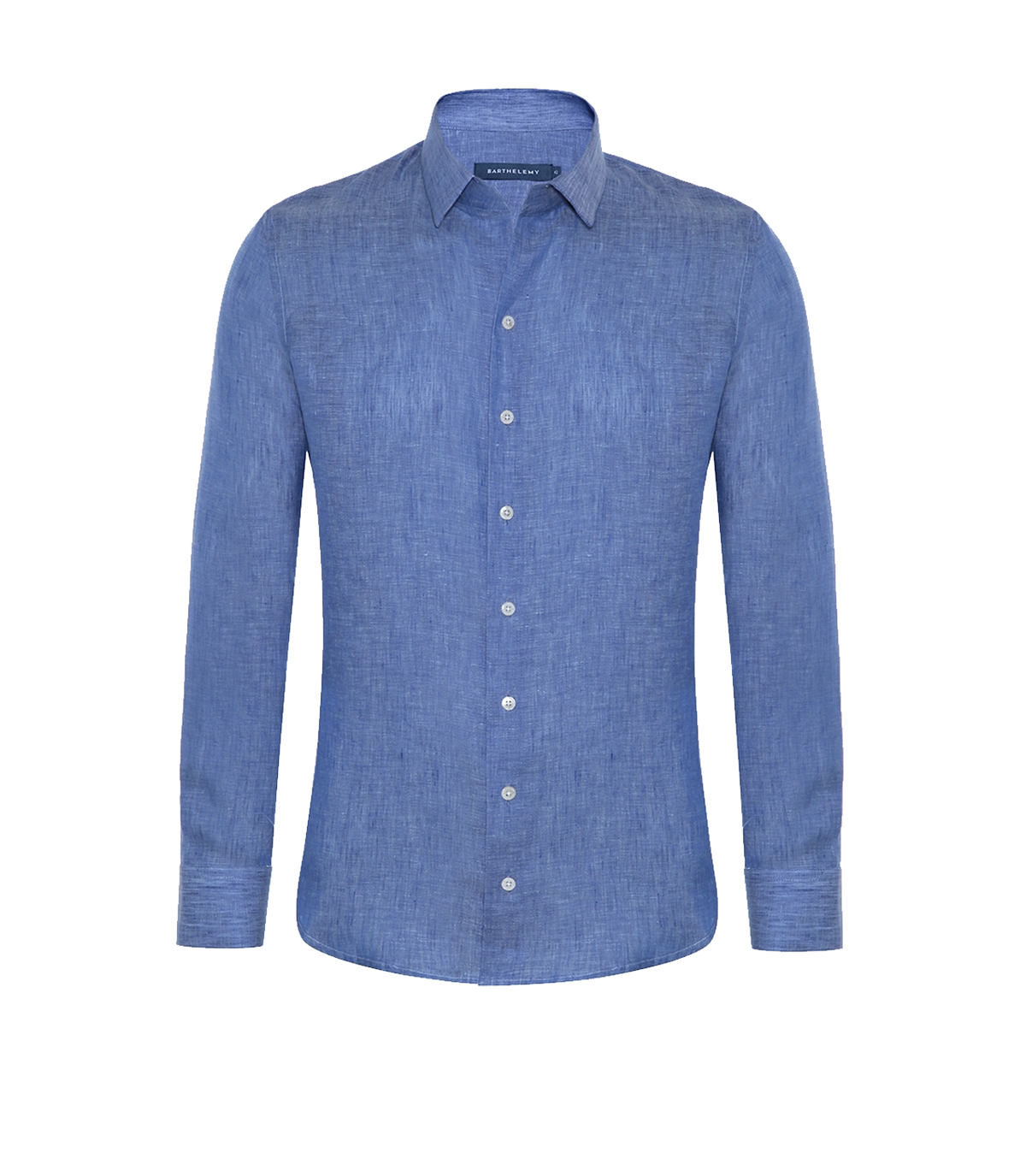 Tailored Linen Shirt Medium Blue - Barthelemy