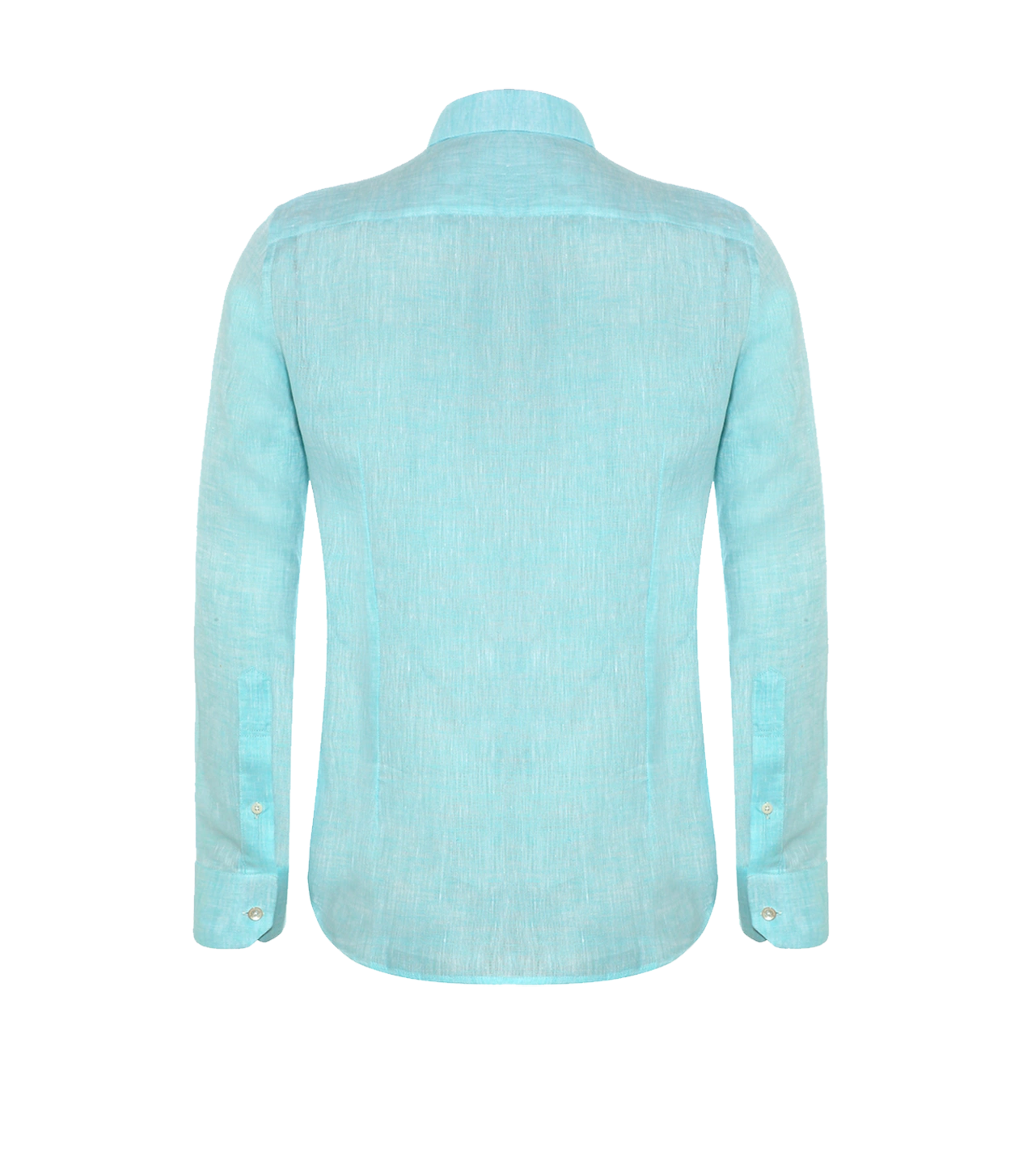 Tailored Linen Shirt Turquoise - Barthelemy