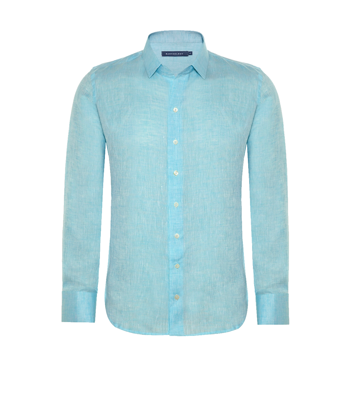 Tailored Linen Shirt Turquoise | Linen Shirt | Barthelemy Resortwear