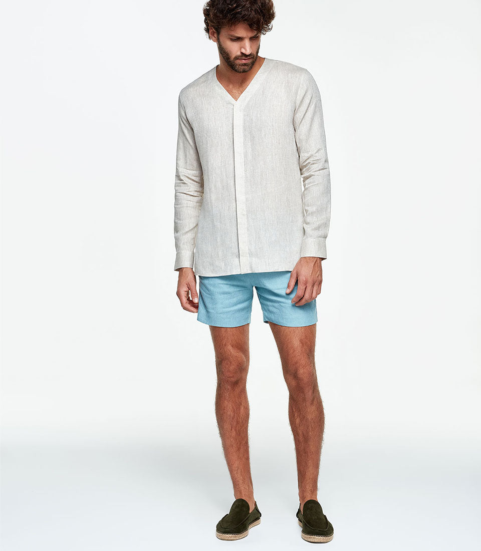 Solstice Linen Shirt Natural - Barthelemy