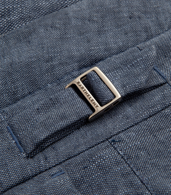 Lorient Linen II Double Blue - Barthelemy