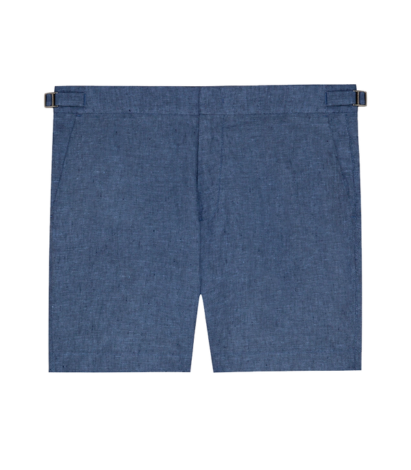 Lorient Linen II Double Blue - Barthelemy