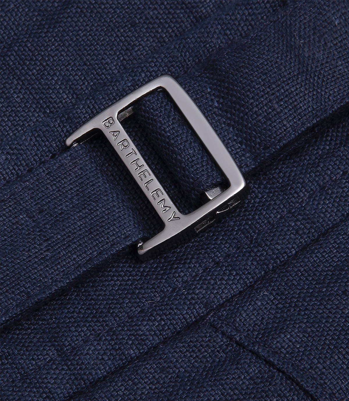 Lorient Linen II Navy | Linen Short | Barthelemy Resortwear
