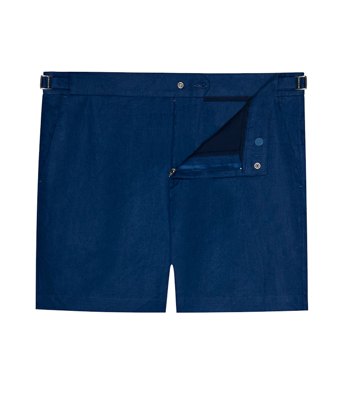 Lorient Linen II Deep Ultra Marine | Linen Short | Barthelemy Resortwear