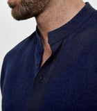 Mirage Linen Shirt Dark Blue
