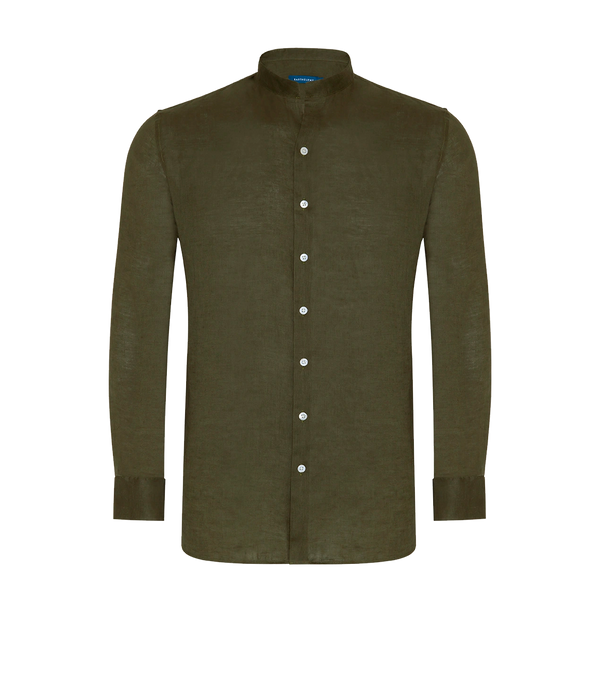Mirage Linen Shirt Forest Green