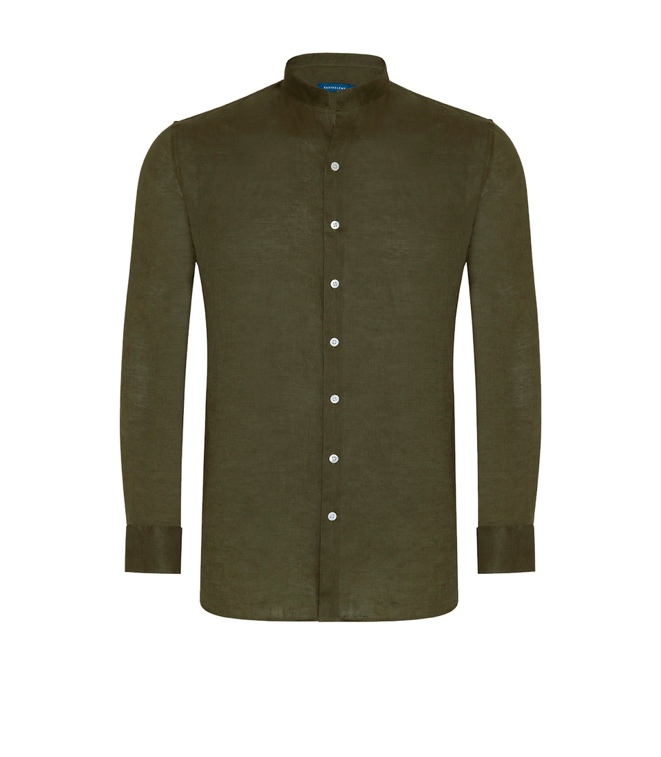 Mirage Linen Shirt Forest Green