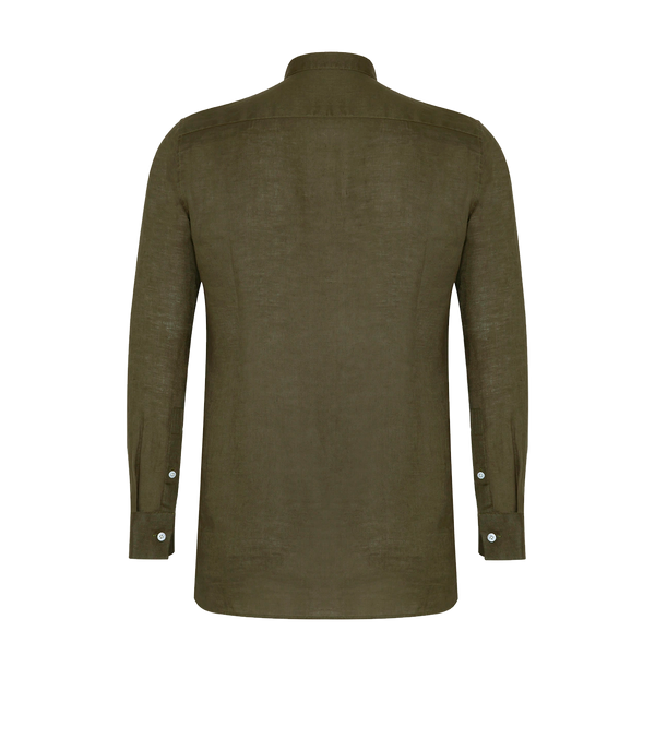 Mirage Linen Shirt Forest Green