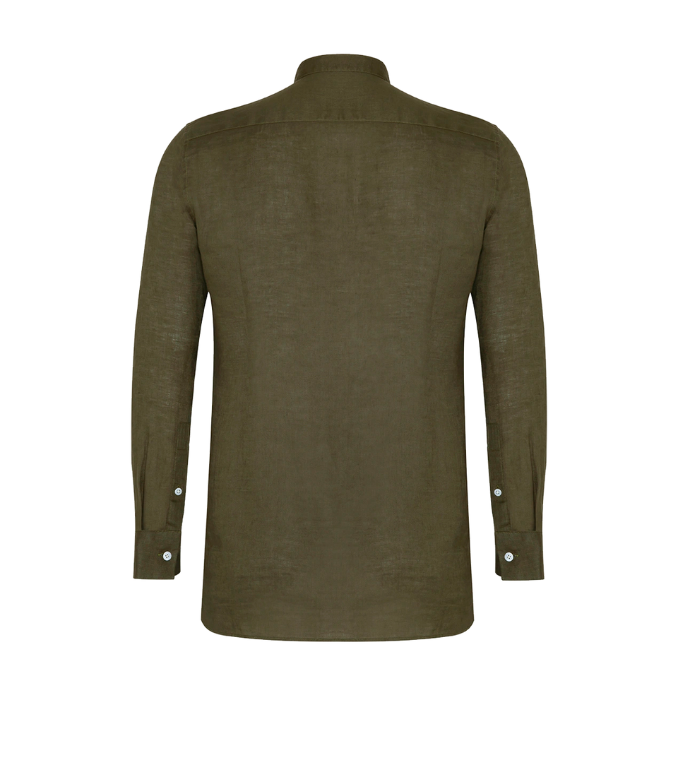 Mirage Linen Shirt Forest Green
