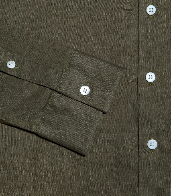 Mirage Linen Shirt Forest Green