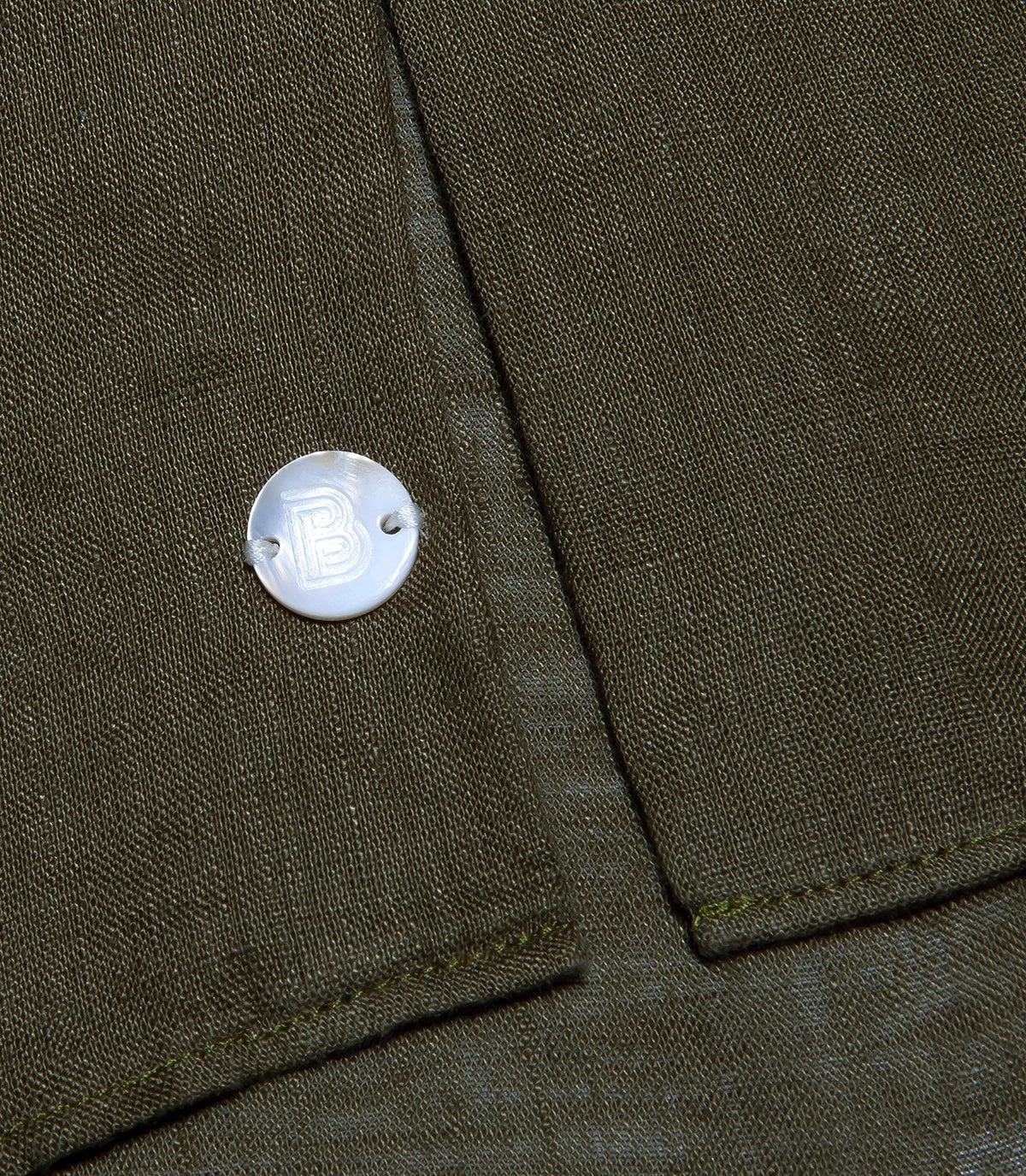 Mirage Linen Shirt Forest Green - Barthelemy