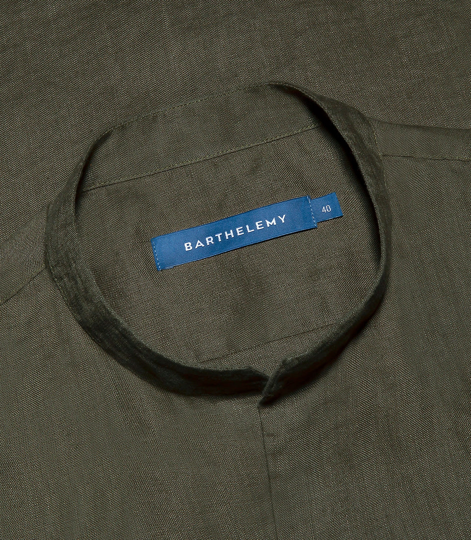Mirage Linen Shirt Forest Green