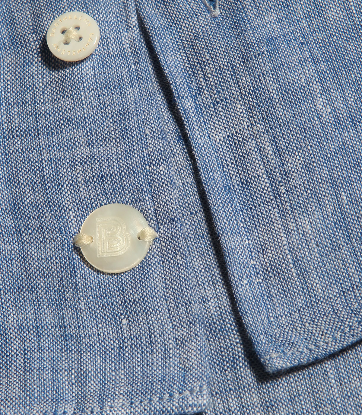 Mirage Linen Shirt Ocean Blue - Barthelemy