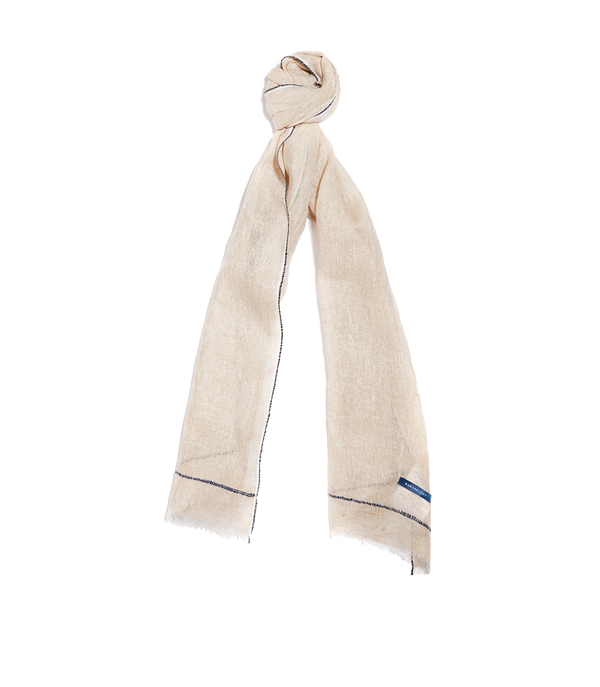 Brise Linen Scarf Mocha - Barthelemy