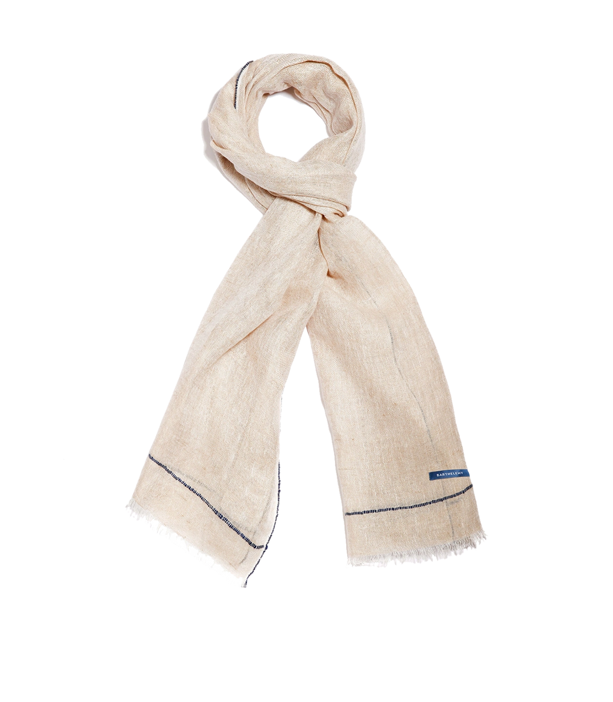 Brise Linen Scarf Mocha | scarf | Barthelemy Resortwear