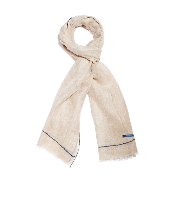 Brise Linen Scarf Mocha - Barthelemy