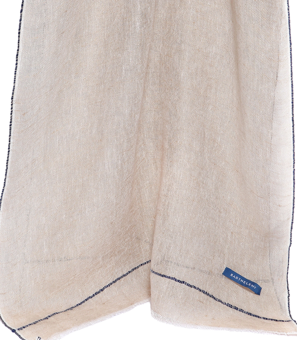 Brise Linen Scarf Mocha - Barthelemy