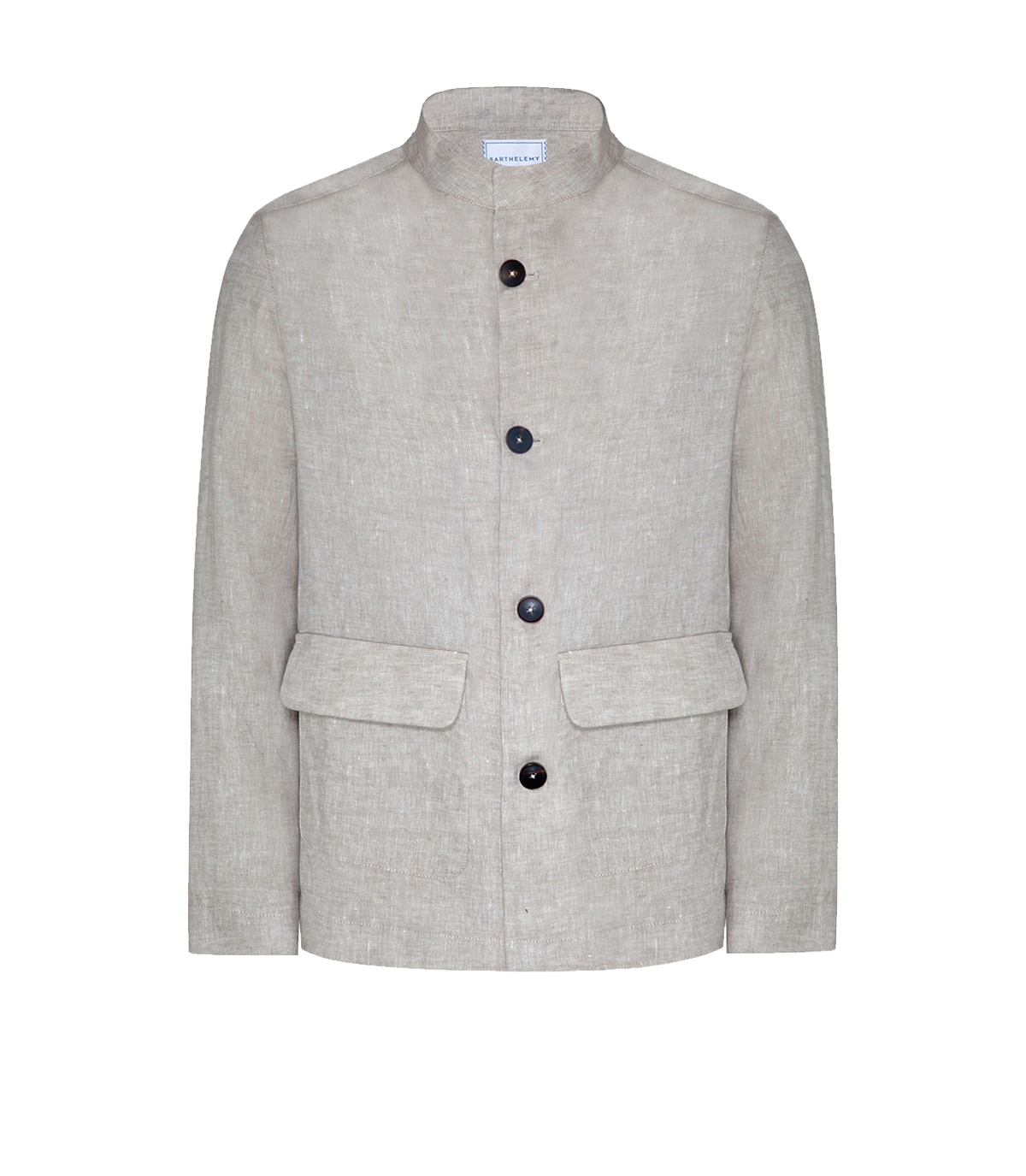Flamands Linen Overshirt Natural | Linen Shirt | Barthelemy Resortwear
