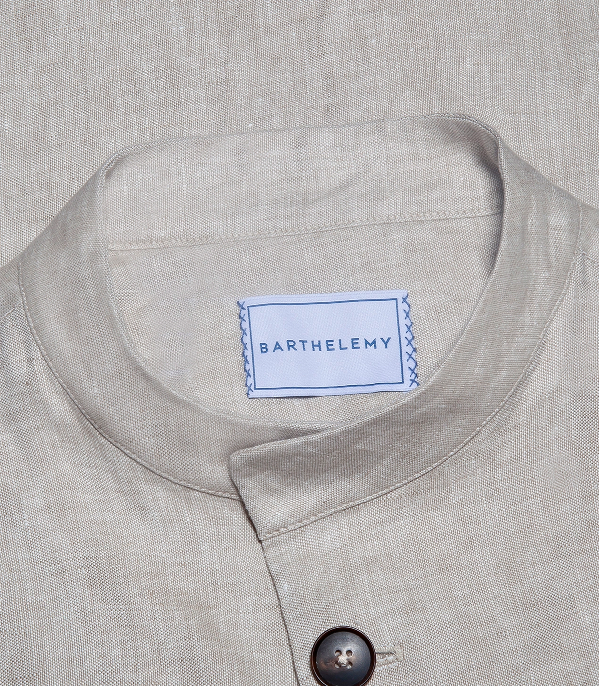 Flamands Linen Overshirt Natural - Barthelemy