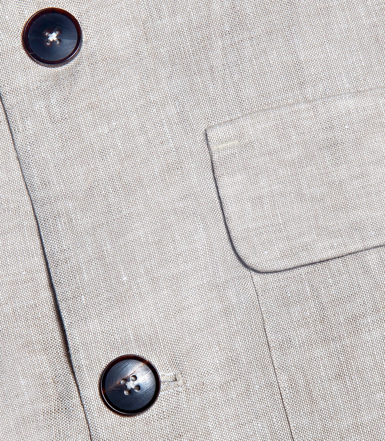 Flamands Linen Overshirt Natural