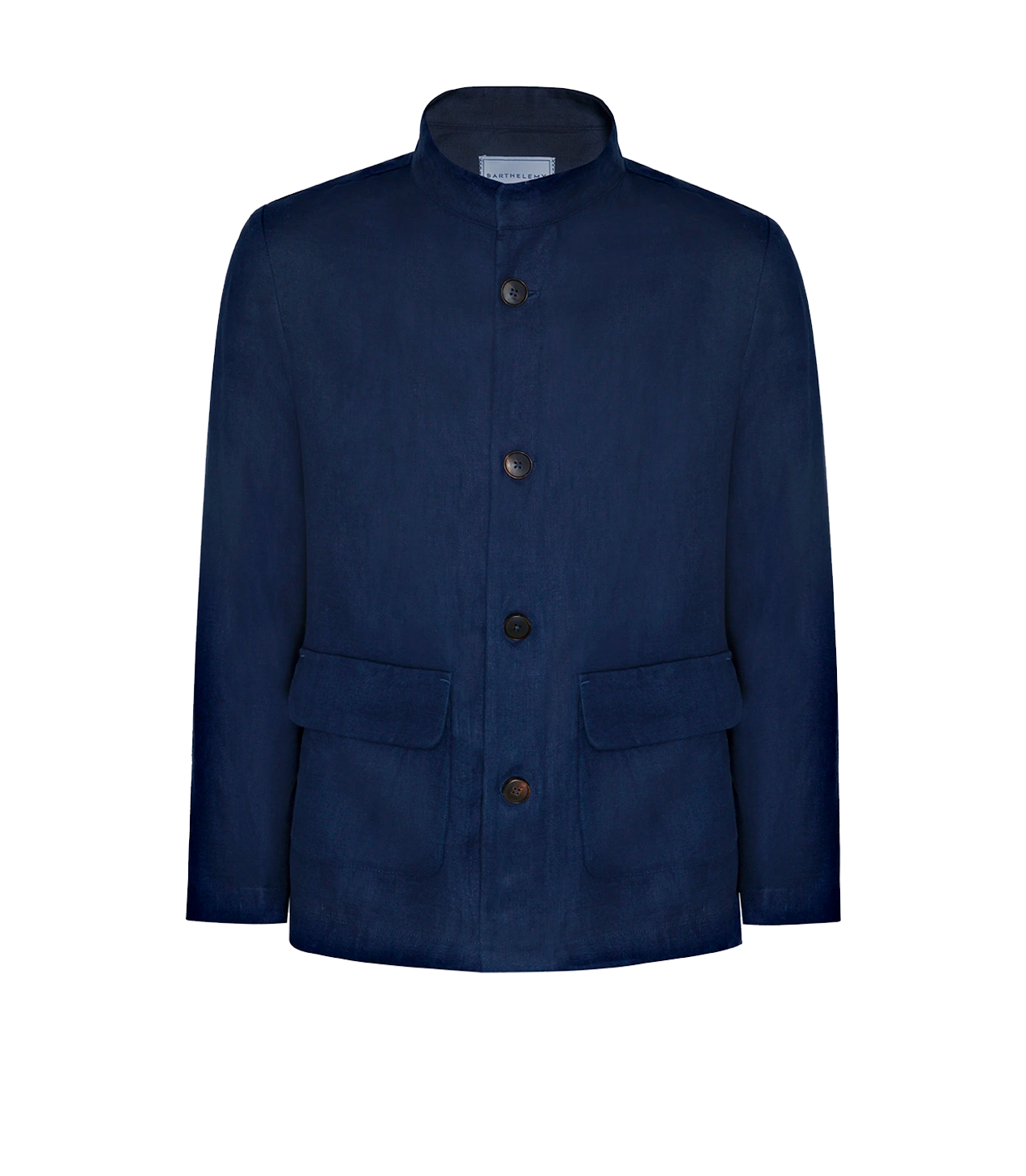 Flamands Linen Overshirt Navy