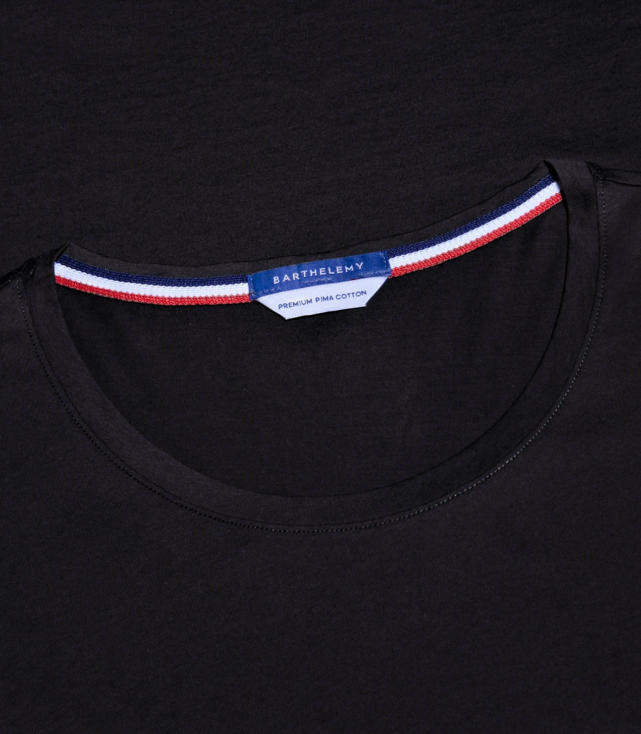 Crew Neck T-Shirt Pima Black