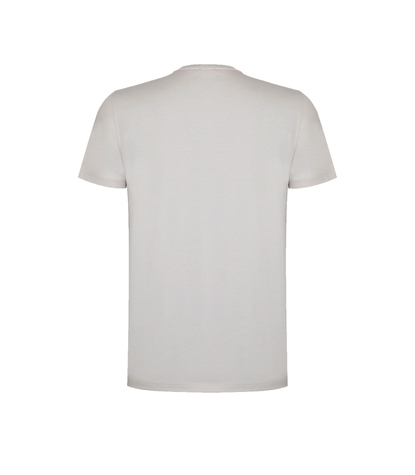 Crew Neck T-Shirt Pima Ivory - Barthelemy