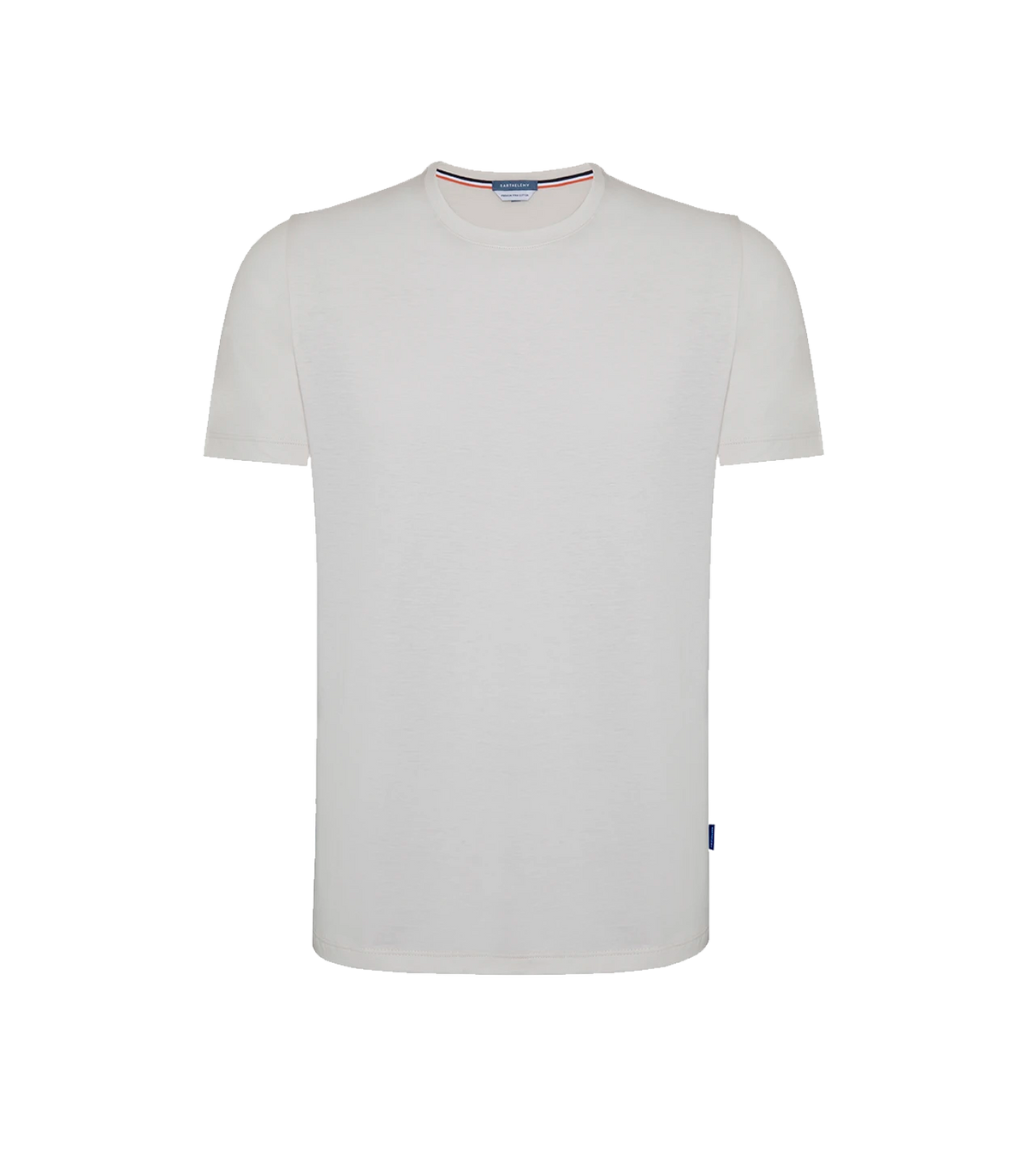 Crew Neck T-Shirt Pima Ivory - Barthelemy