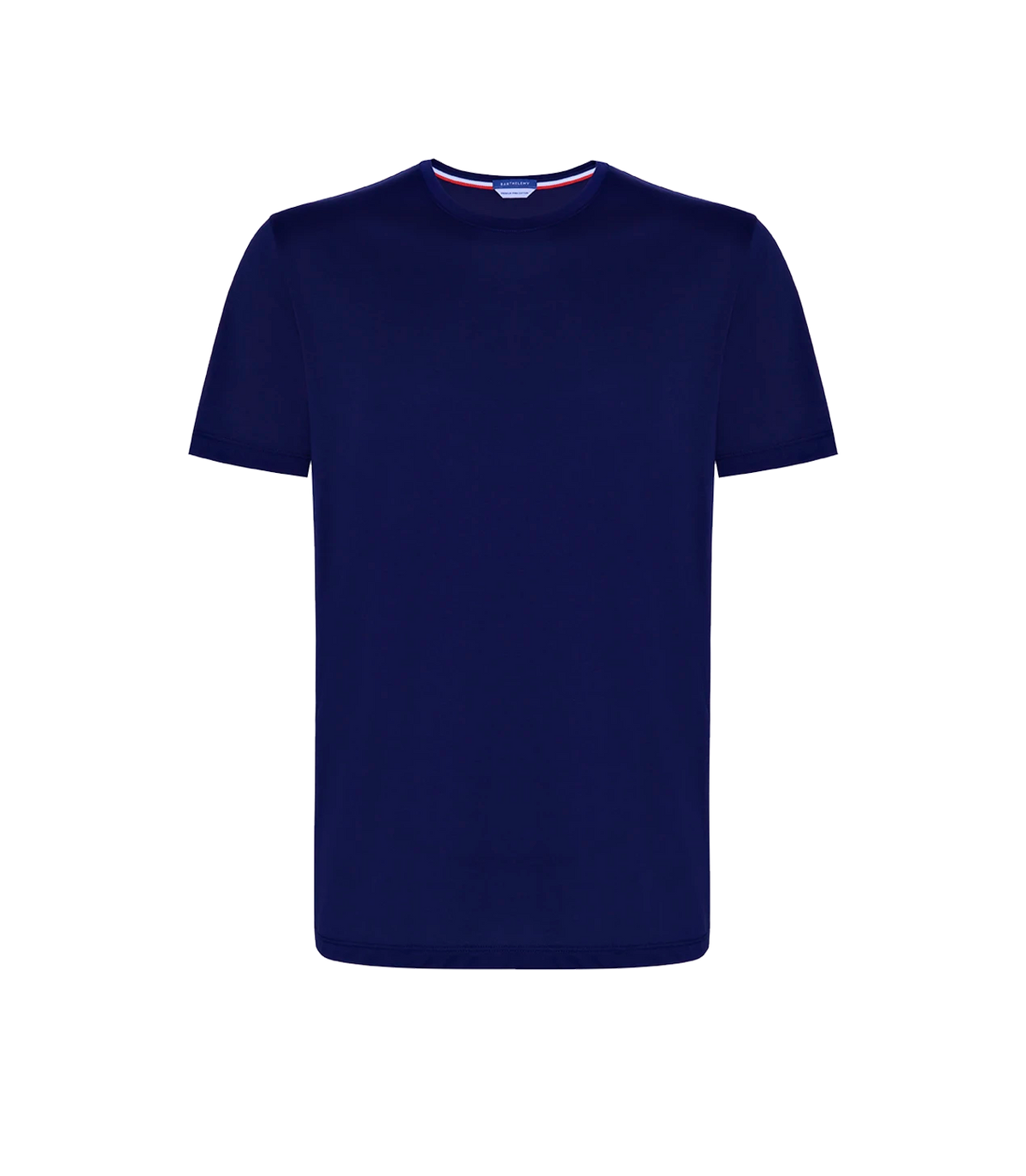 Crew Neck T-Shirt Pima Navy | T-Shirt Crew Neck | Barthelemy Resortwear