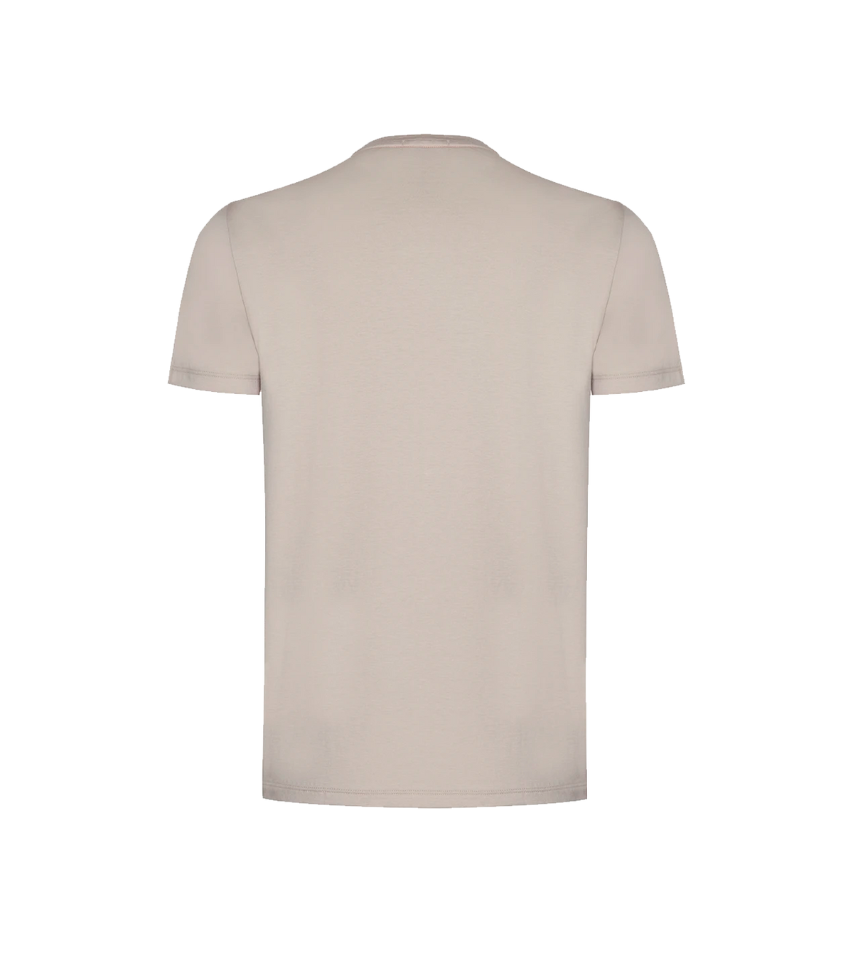 Crew Neck T-Shirt Pima Oatmeal Beige - Barthelemy