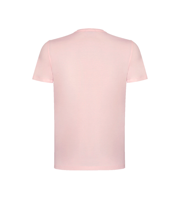 Crew Neck T-Shirt Pima Rose Quartz - Barthelemy