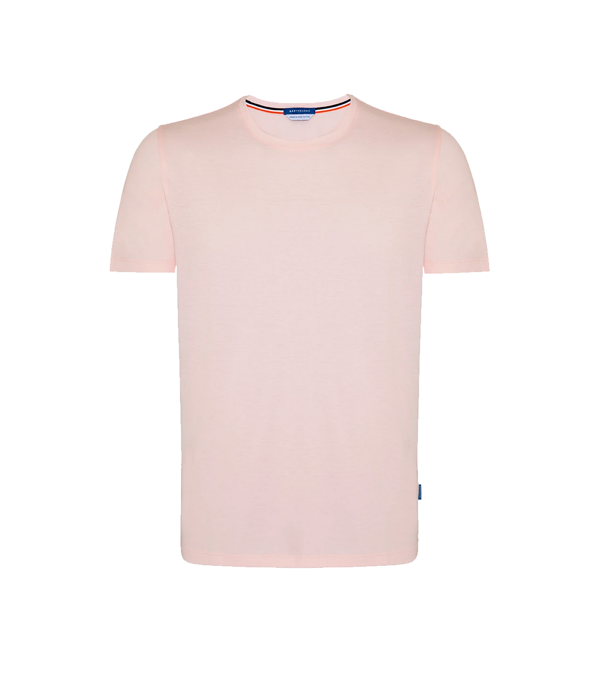 Crew Neck T-Shirt Pima Rose Quartz - Barthelemy