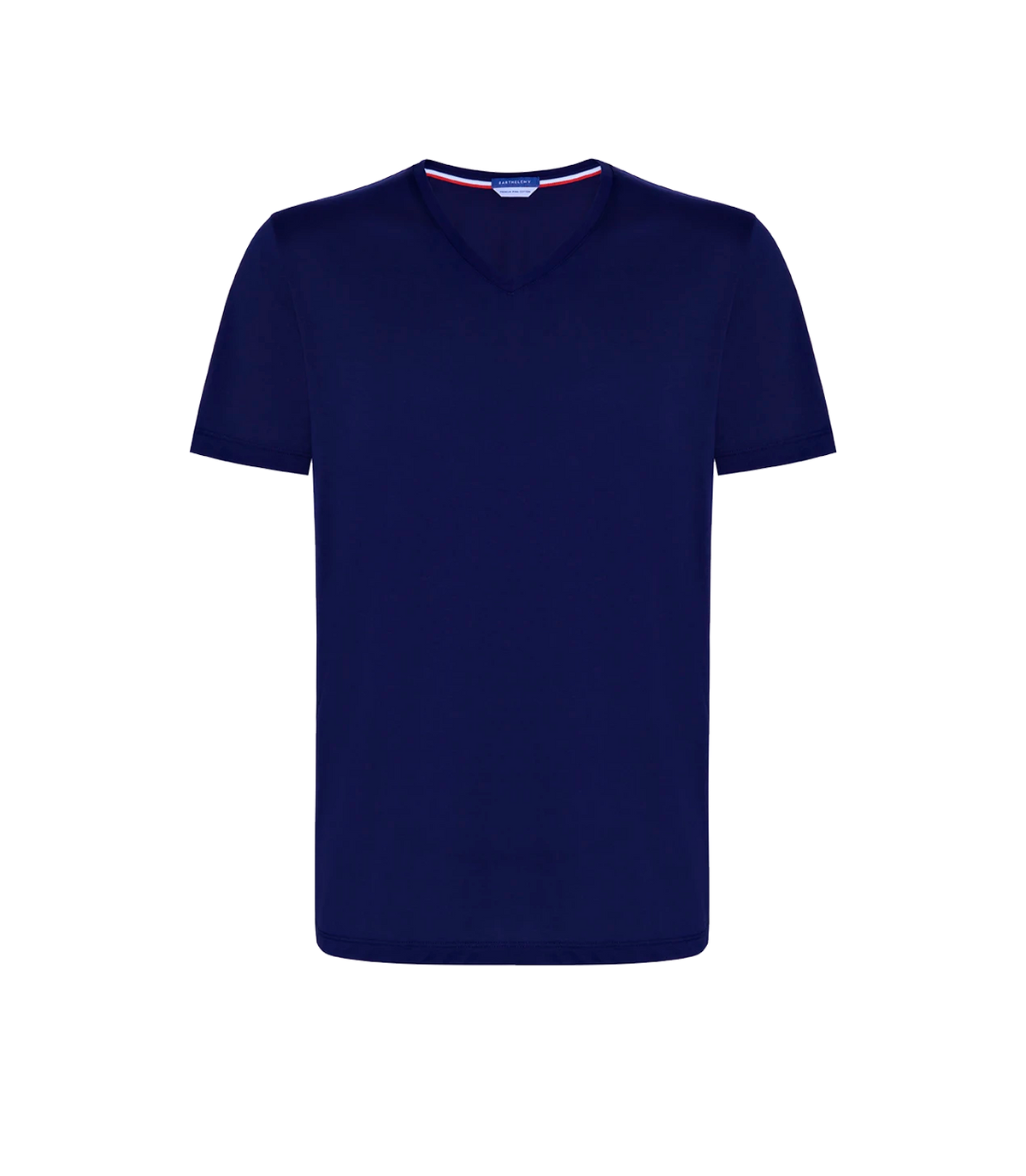 VNeck T-Shirt Pima Navy - Barthelemy