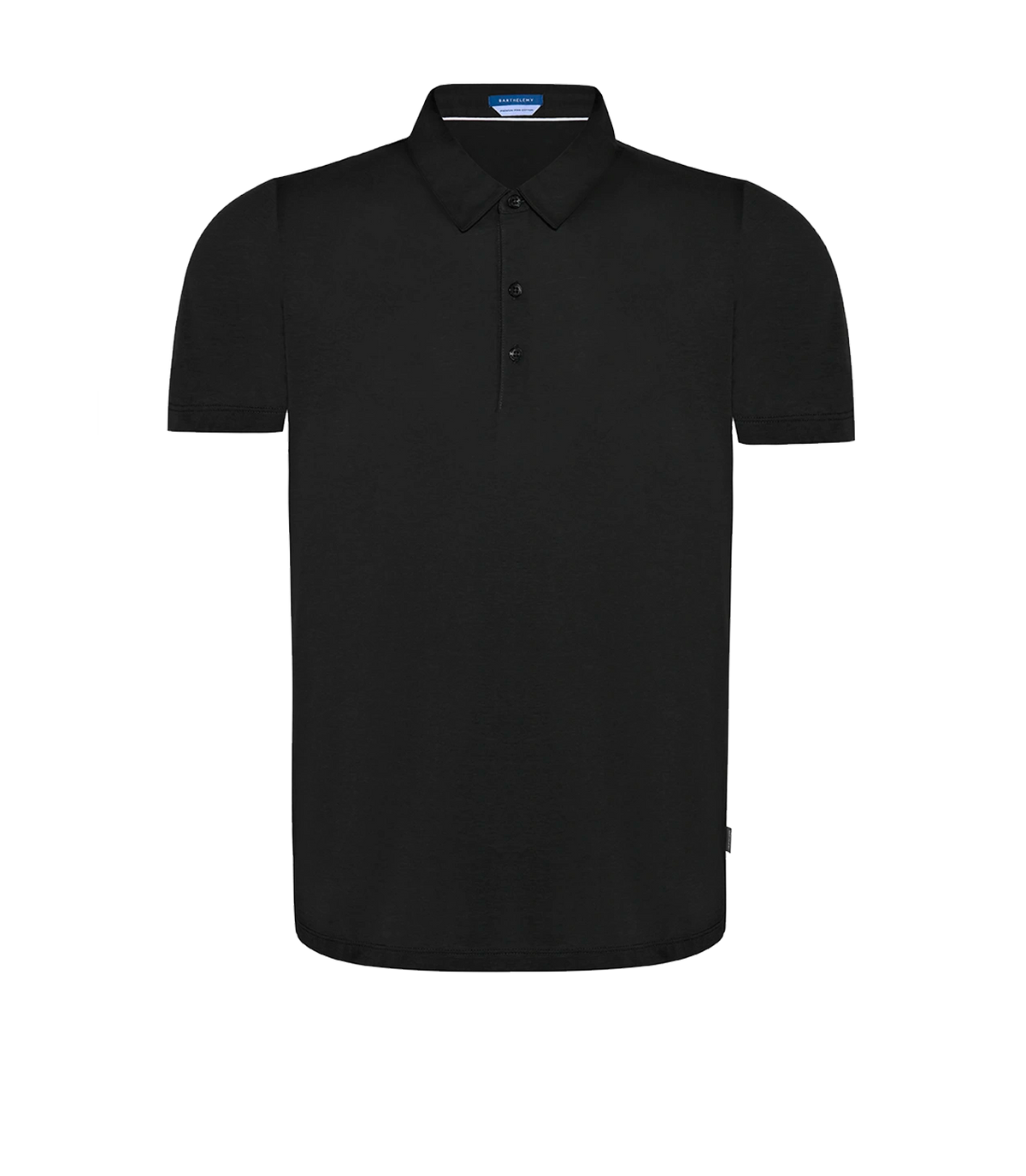 Polo Pima Cotton Black | Polo Pima Cotton | Barthelemy Resortwear
