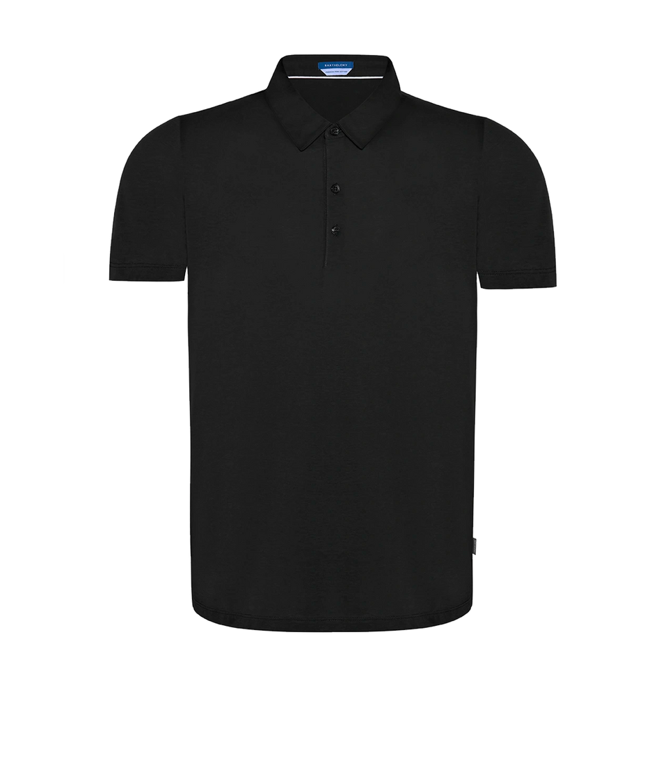 Polo Pima Cotton Black