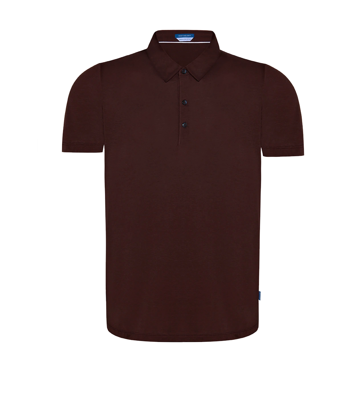 Polo Pima Cotton Chocolate Brown | Polo Pima Cotton | Barthelemy Resortwear