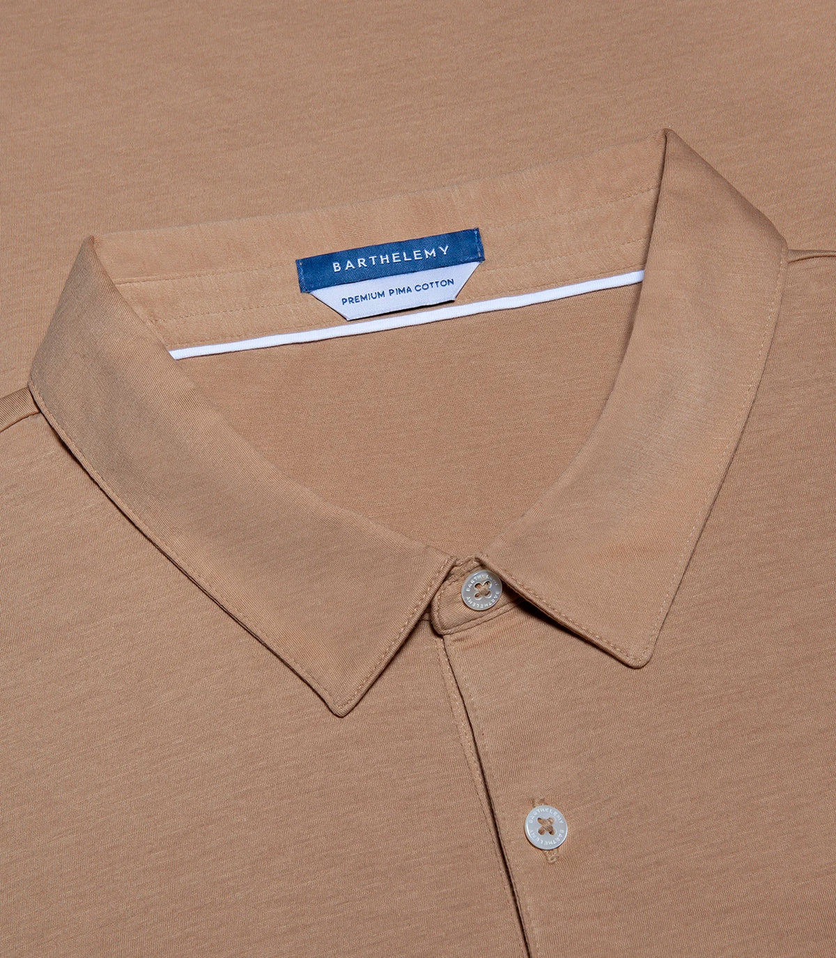 Polo Pima Cotton Honey Mustard - Barthelemy