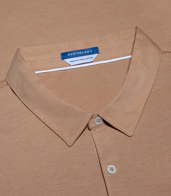 Polo Pima Cotton Honey Mustard - Barthelemy