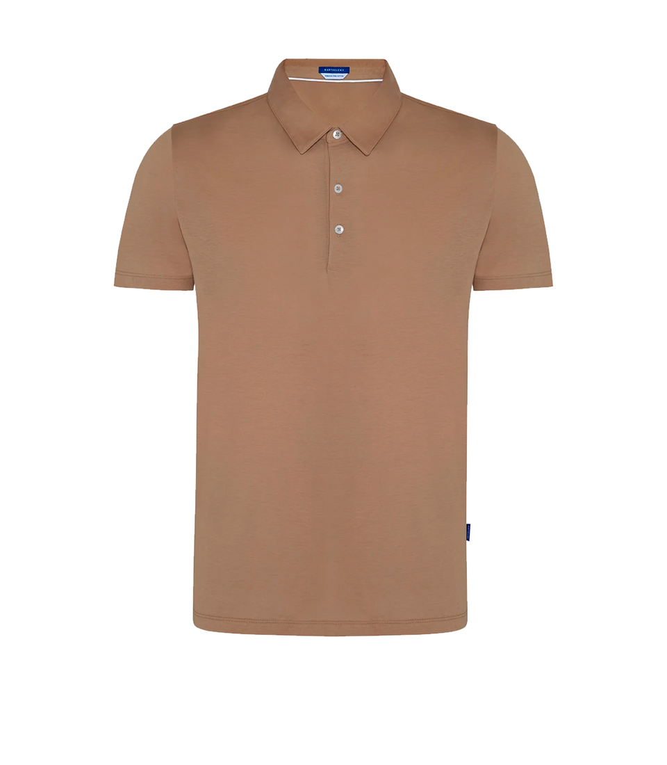 Polo Pima Cotton Honey Mustard - Barthelemy