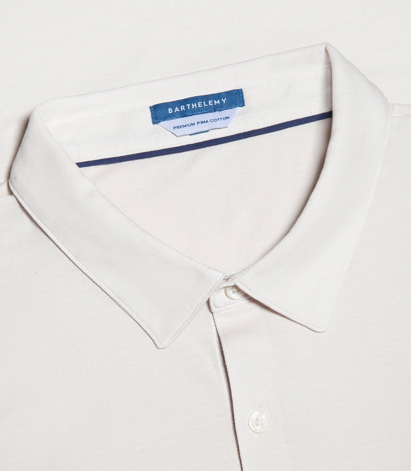 Polo Pima Cotton Ivory - Barthelemy
