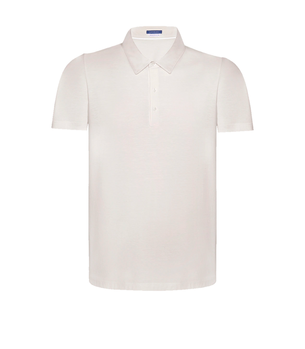 Polo Pima Cotton Ivory - Barthelemy