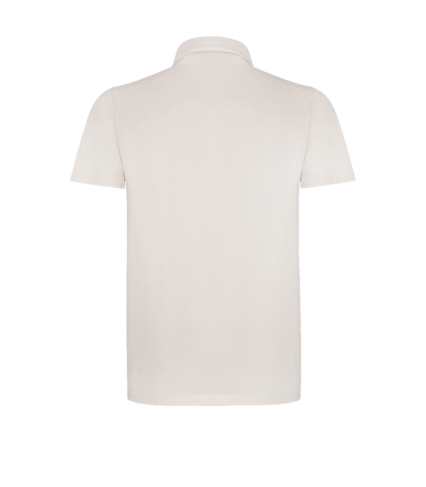 Polo Pima Cotton Ivory - Barthelemy