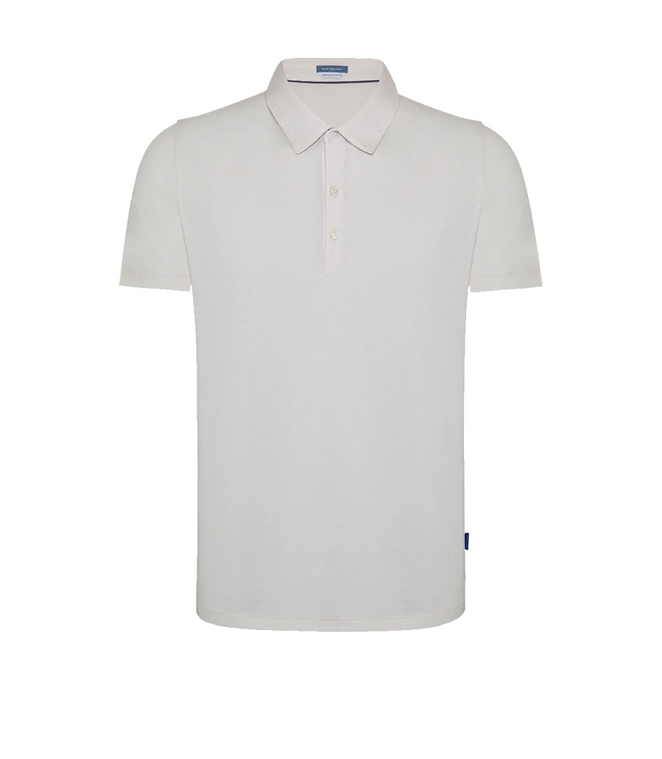 Polo Pima Cotton Ivory - Barthelemy