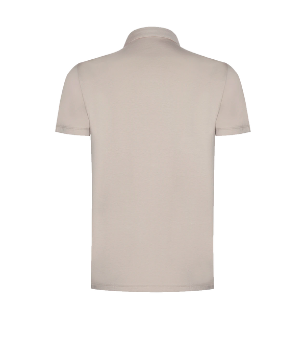 Polo Pima Cotton Oatmeal Beige - Barthelemy