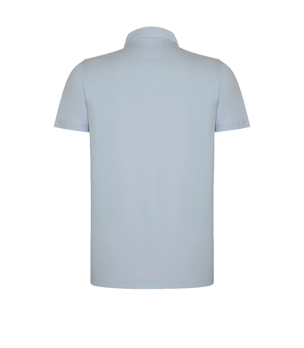 Polo Pima Cotton Sky Blue - Barthelemy