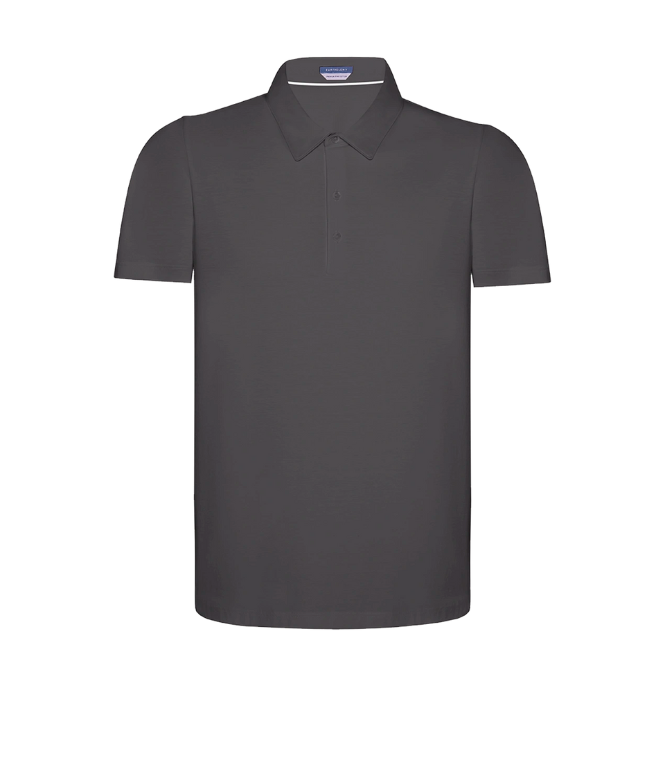 Polo Pima Cotton Storm Grey - Barthelemy