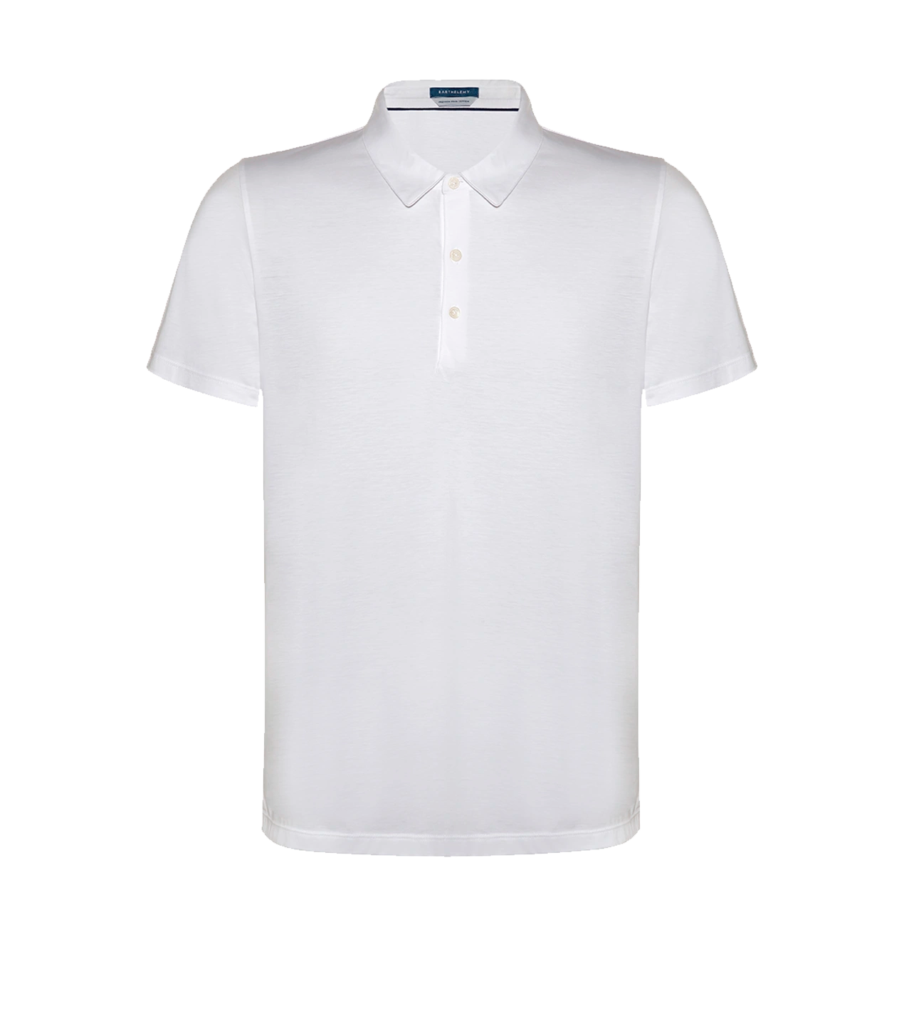 Polo Pima Cotton White - Barthelemy